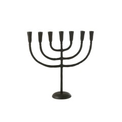 MENORAH CANDLEHOLDER METAL BLACK 55 